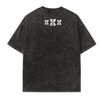 Street,Streetwear,Vintage,Washed,Cotton,Oversized,Loose,Charcoal,Graffiti,Dreamer,Tee,Unisex