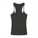 Basics,Casual,Street,Streetwear,Racerback,Tank,Ribbed,Summer,Sport,Women