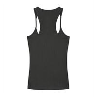 Basics,Casual,Street,Streetwear,Racerback,Tank,Ribbed,Summer,Sport,Women